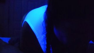 Submissive wife worships masters cock and takes facial